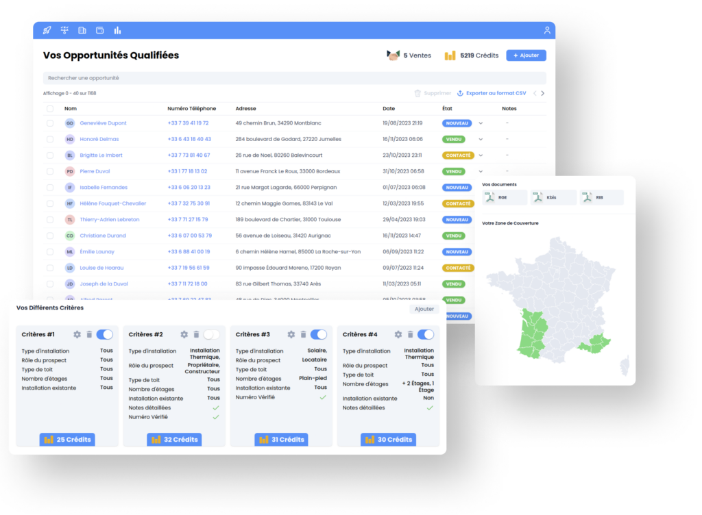 générez des leads qualifiés pour votre entreprise solaire avec nos solutions efficaces de génération de prospects.