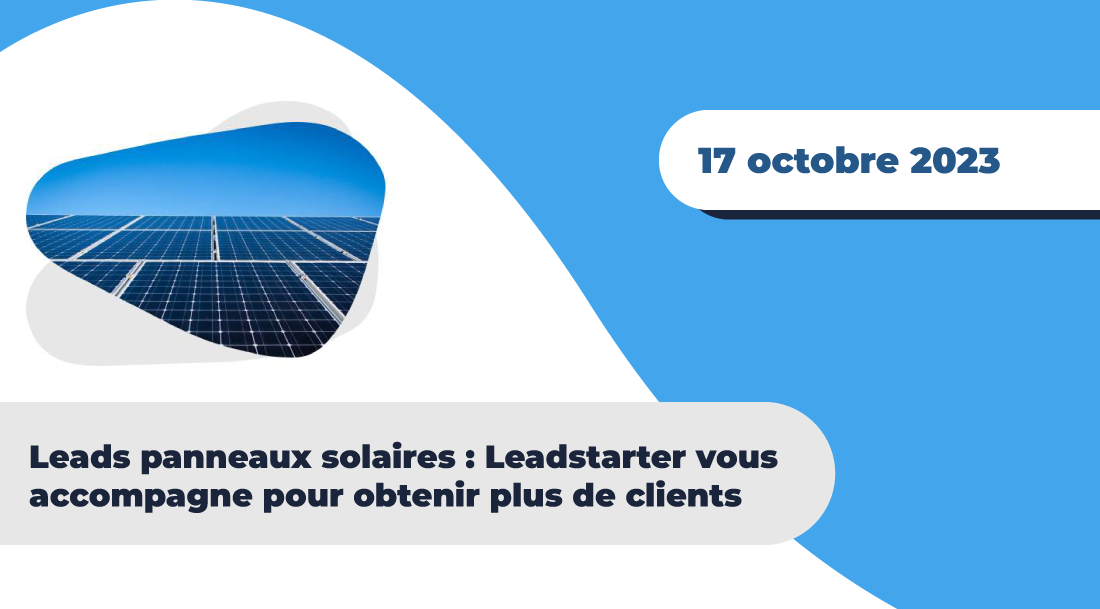 découvrez comment dynamiser votre entreprise grâce à la génération de leads photovoltaïques. obtenez des pistes qualifiées pour développer votre activité dans le secteur de l'énergie solaire.