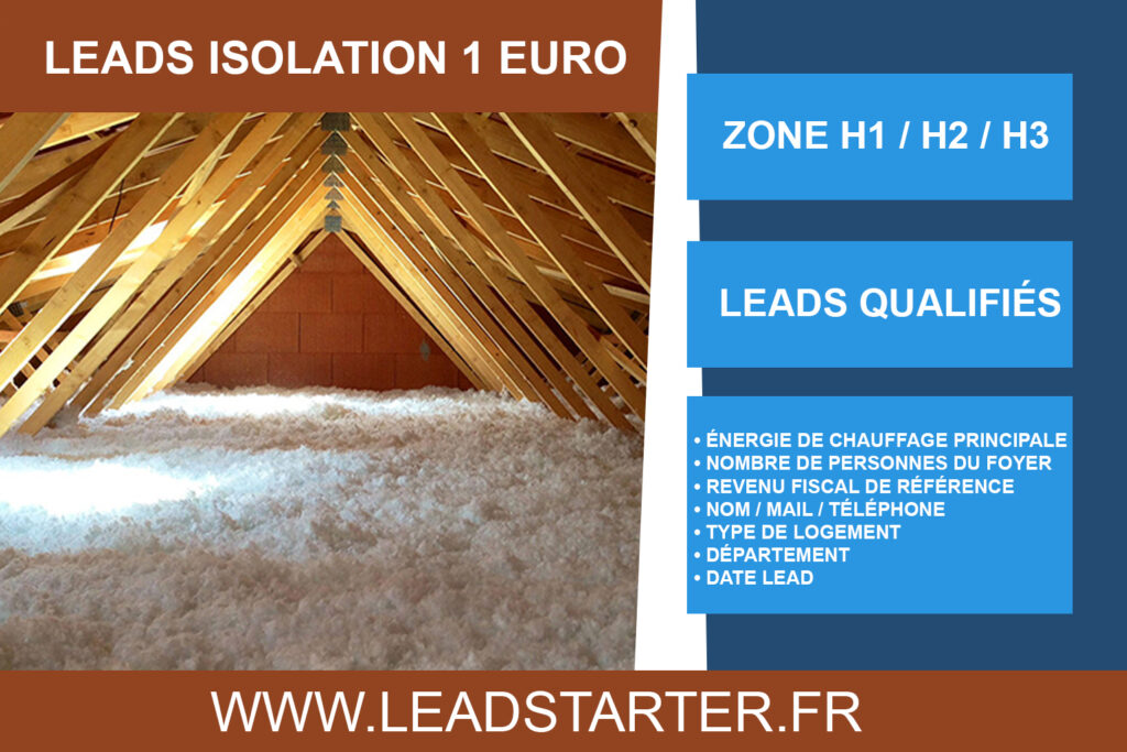 découvrez comment attirer des prospects qualifiés grâce à nos offres d'isolation à 1€. maximisez votre visibilité et générez des leads grâce à des solutions économiques et efficaces pour vos projets d'isolation. ne manquez pas cette opportunité pour développer votre clientèle!