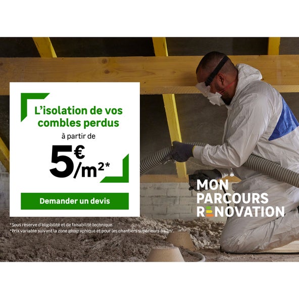 profitez de l'offre exceptionnelle d'isolation à 1€ avec leroy merlin ! optimisez votre confort thermique tout en réalisant des économies d'énergie. bénéficiez d'un accompagnement expert pour vos projets d'isolation et transformez votre habitat en un lieu plus agréable et éco-responsable.