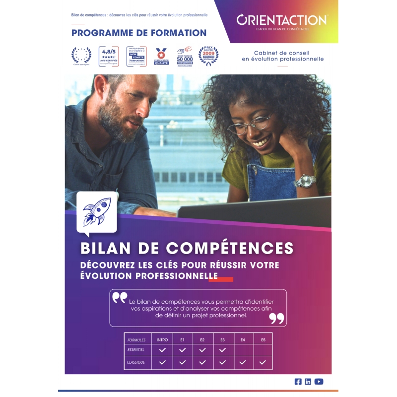 découvrez notre bilan de compétences, un accompagnement personnalisé pour évaluer vos atouts, aspirations et opportunités de carrière. optimisez votre parcours professionnel et préparez votre avenir grâce à une analyse approfondie de vos compétences et de vos projets.