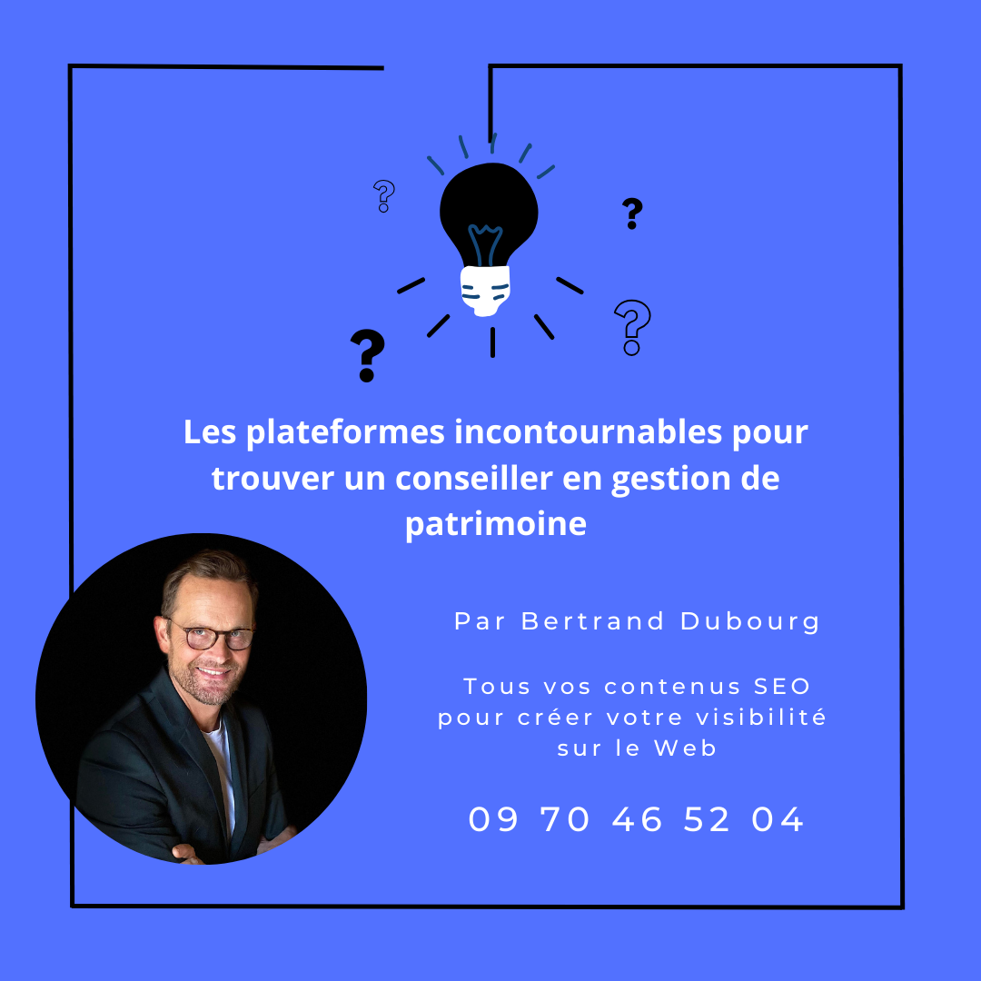 découvrez nos plateformes dédiées à la gestion de patrimoine, conçues pour optimiser la génération de leads et maximiser vos opportunités d'investissement. profitez d'outils innovants et d'une expertise personnalisée pour sécuriser et faire fructifier votre patrimoine.