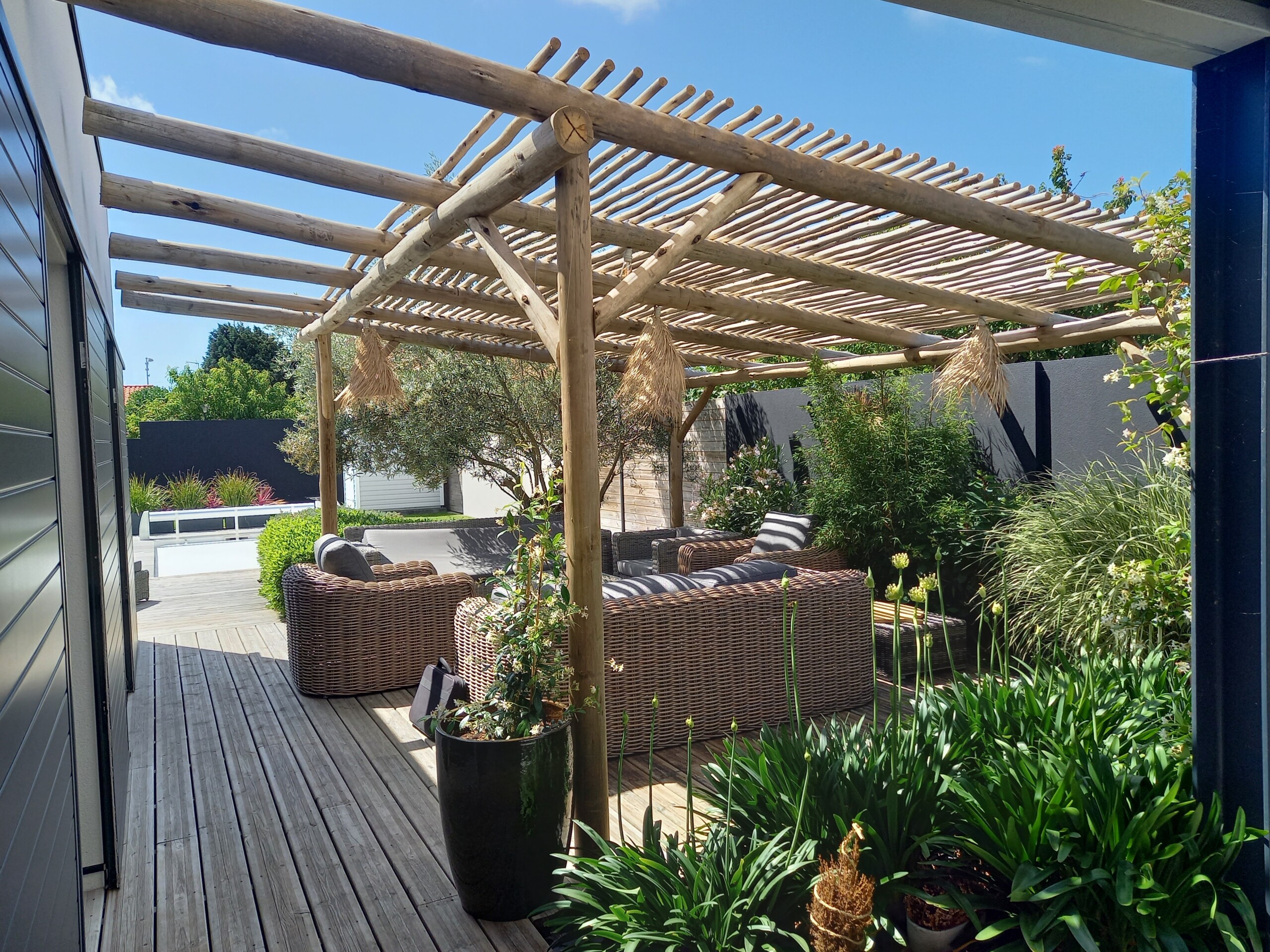 découvrez nos pergolas sur mesure pour sublimer votre jardin. offrant à la fois style et fonctionnalité, nos produits s'adaptent à vos besoins spécifiques tout en créant un espace extérieur convivial et agréable.