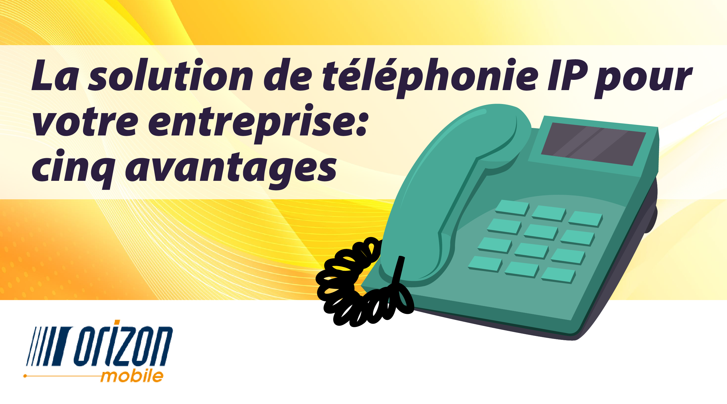 découvrez les solutions de téléphonie d'entreprise adaptées à vos besoins. optimisez la communication de votre société grâce à des services innovants, flexibles et fiables, permettant de renforcer la collaboration et d'améliorer la productivité.