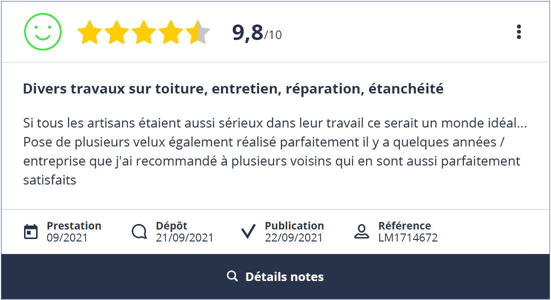 découvrez les témoignages de nos clients satisfaits concernant nos services de toiture. des expériences authentiques qui témoignent de la qualité et du professionnalisme de notre équipe. faites confiance à notre expertise pour tous vos besoins en rénovation et entretien de toiture.